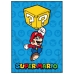 Filt Super Mario 100 x 140 cm Marinblå Polyester