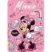 Deken Minnie Mouse Me time 100 x 140 cm Licht Roze Polyester