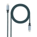 USB-C kabel NANOCABLE 10.01.4103-COMB 3 m Černá/šedá