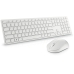 Keyboard and Wireless Mouse Dell KM5221W-WH White Qwerty US