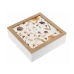 Decorative box Versa Petals MDF Wood 24 x 7 x 24 cm