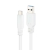 USB-C-kabel till USB NANOCABLE 10.01.4000-W Vit Svart 50 cm