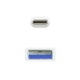 USB-C kabel za USB NANOCABLE 10.01.4000-W Bijela Crna 50 cm