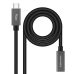 USB-C Forlengelseskabel NANOCABLE 10.01.4400 Svart 50 cm