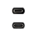 USB-C ilginamasis kabelis NANOCABLE 10.01.4400 Juoda 50 cm