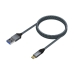 USB-C-kabel till USB Aisens A107-0631 Grå 1 m