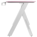 Skrivebord Mars Gaming MGD100RGBP Hvid Pink Stål 100 x 60 cm