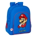 Školski Ruksak Super Mario Play Plava Crvena 32 X 38 X 12 cm