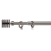 Gardinstolpe Uttrekkbar Kvadrat Sølv Jern 4,5 x 125,5 x 4,5 cm (12 enheter)