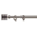 Gardinstolpe Uttrekkbar Kvadrat Sølv Jern 4,5 x 180 x 4,5 cm (12 enheter)