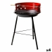 Hordozható grill Aktive Fa Vas 37,5 x 70 x 38,5 cm (4 egység) Piros