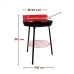 Kaasaskantav Barbeque-grill Aktive Puit Raud Ø 38 cm 37 x 61 x 45 cm (6 Ühikut) Punane
