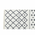 Alfombra DKD Home Decor Blanco Poliéster Algodón Gris oscuro (160 x 230 x 1 cm)