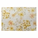 Matto DKD Home Decor Keltainen Valkoinen Polyesteri Puuvilla Gėlės (200 x 290 x 0.5 cm)