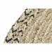 koberec DKD Home Decor 140 x 0,5 x 140 cm Přírodní Polyester Dvoubarevná Tropické
