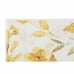Ковер DKD Home Decor Жёлтый Белый полиэстер Хлопок Цветы (120 x 180 x 0.5 cm)