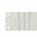 Gulvteppe DKD Home Decor 120 x 180 x 0,75 cm Grå Polyester Hvit Fringe Boho (2 enheter)