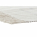 koberec DKD Home Decor 120 x 180 x 0,75 cm Šedý Polyester Bílý Třásně Boho (2 kusů)