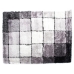Tapis DKD Home Decor Noir Polyester Blanc Carreaux 120 x 180 x 2 cm