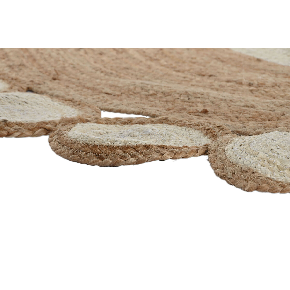 Preproga Home ESPRIT Bela Rjava 200 x 200 x 1 cm