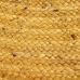 Carpet Yellow Jute 120 x 120 cm