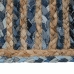 Tapete Natural Azul Algodão Juta 170 x 70 cm