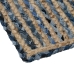 Χαλί 290 x 200 cm Φυσικό Μπλε βαμβάκι Γιούτα