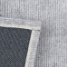 Teppich 80 x 150 cm Grau Polyester Baumwolle