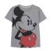 Kortærmet T-shirt til Kvinder Mickey Mouse Grå Mørkegrå