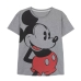 Kortarmet T-skjorte til Kvinner Mickey Mouse Grå Mørke Grå