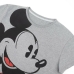 Kortarmet T-skjorte til Kvinner Mickey Mouse Grå Mørke Grå