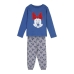 Pižama Otroška Minnie Mouse Temno modra