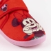 Chaussons Minnie Mouse Rouge Velcro