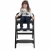 Highchair Chicco Crescendo Lite cairo coal Black Stainless steel