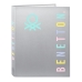 Gyűrűs iratgyűjtő Benetton Silver Ezüst színű A4 26.5 x 33 x 4 cm