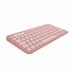Bluetooth keyboard med tabletstøtte Logitech K380 Fransk Pink AZERTY