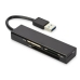External Card Reader Ednet USB 3.0 MCR Black