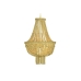 Loftslampe DKD Home Decor Metal Brun Gul 40 W Træ MDF (40 x 40 x 60 cm)