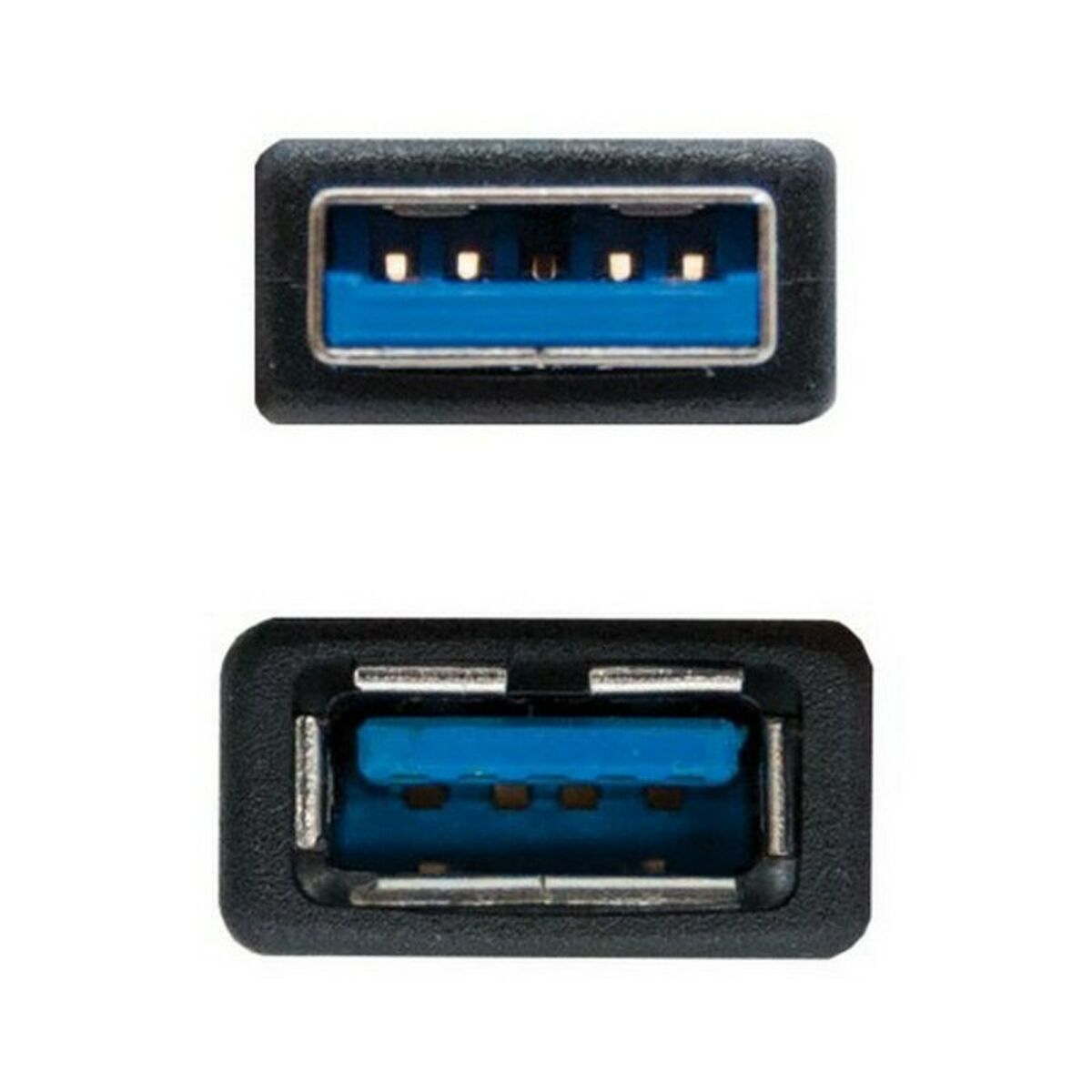 USB-kabel NANOCABLE 10.01.090 Sort
