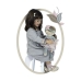 Bambola di Stoffa Decuevas Provenza Custodia trasformabile in culla 36 cm Peluche