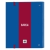 Carpeta de anillas F.C. Barcelona M666 A4 Granate Azul marino 27 x 32 x 3.5 cm