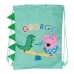 Сумка-рюкзак на веревках Peppa Pig George Мята 26 x 34 x 1 cm