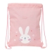Batoh se šnůrkami Safta Bunny Růžový 26 x 34 x 1 cm
