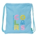 Σχολική Τσάντα με Σχοινιά Benetton Spring Sky μπλε 35 x 40 x 1 cm