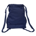 Ryggsekkpose for barn Benetton Varsity Grå Marineblå 35 x 40 x 1 cm