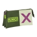 Tredobbelt bæretaske Munich Bright khaki Grøn 22 x 12 x 3 cm
