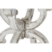 Pomoćni stolić DKD Home Decor 80 x 80 x 78,5 cm Jela Smeđa Bijela Drvo MDF
