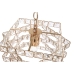 Ceiling Light Home ESPRIT Transparent Golden Metal Crystal 30 x 30 x 26 cm
