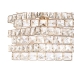Kattolamppu Home ESPRIT Läpinäkyvä Kullattu Metalli Kristalli 30 x 30 x 26 cm