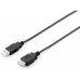 USB pagarinājumu Kabelis Equip 128852 Melns 5 m